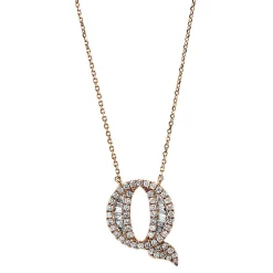Collier 750/18K Rotgold Diamant 0.31ct.