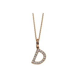 Collier 750/18K Rotgold Diamant 0.07ct.