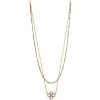 Collier 750/18K Rotgold Diamant 0.15ct.