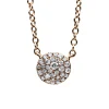 Collier 750/18K Rotgold Diamant 0.14ct.
