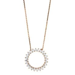 Collier 750/18K Rotgold Diamant 0.95ct.