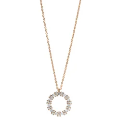 Collier 750/18K Rotgold Diamant 0.29ct.