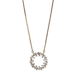 Collier 750/18K Rotgold Diamant 0.58ct.
