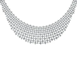 Collier 750/18K Weissgold Diamant 28.55ct.
