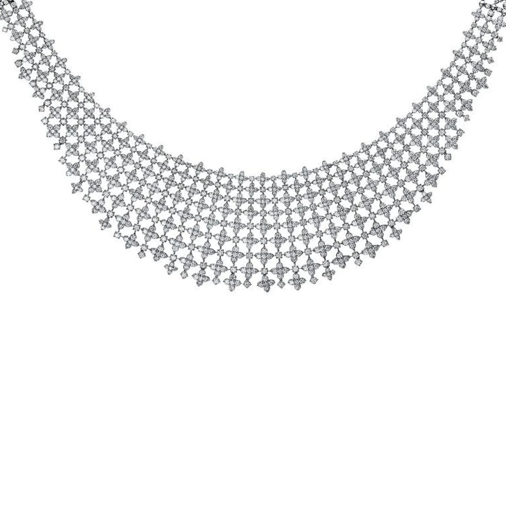 Collier 750/18K Weissgold Diamant 28.55ct.