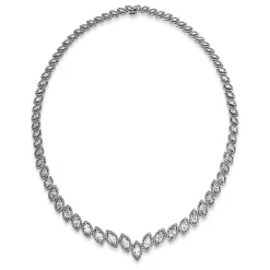 Collier 750/18K Weissgold Diamant 15.22ct.