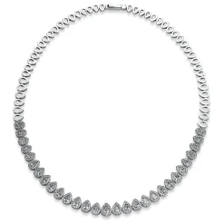 Collier 750/18K Weissgold Diamant 6.45ct.