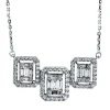 Collier 750/18K Weissgold Diamant 0.63ct.