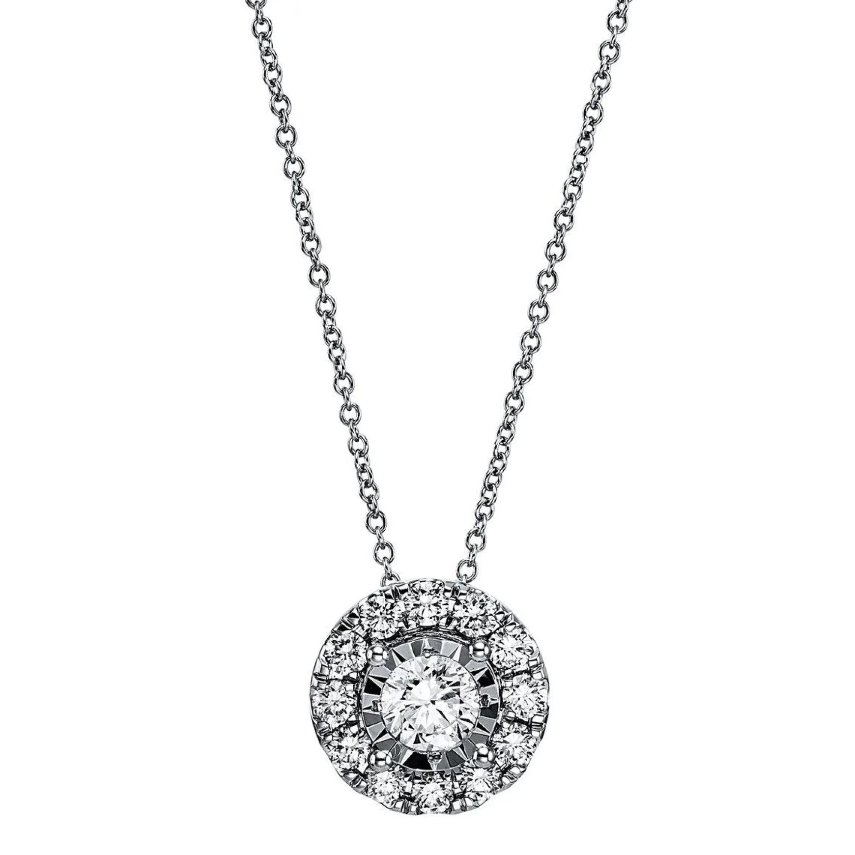 Collier 750/18K Weissgold Diamant 1.09ct.