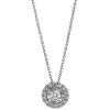 Collier 750/18K Weissgold Diamant 0.49ct.