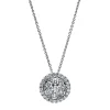 Collier 750/18K Weissgold Diamant 0.74ct.