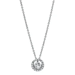 Collier 750/18K Weissgold Diamant 0.59ct.