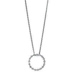 Collier 750/18K Weissgold Diamant 0.39ct.