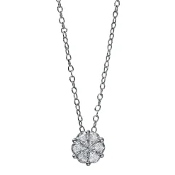 Collier 750/18K Weissgold Diamant 0.65ct.