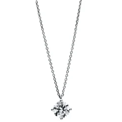 Collier 750/18K Weissgold Diamant 0.75ct.