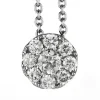 Collier 585/14K Weissgold Diamant 0.2ct. 45 cm