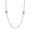 Collier 750/18K Weissgold Diamant 0.26ct. 42 cm
