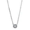 Collier 750/18K Weissgold Diamant 0.08ct. 45 cm