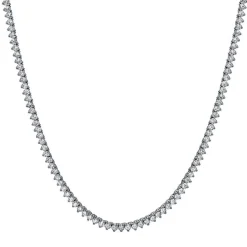 Collier 750/18K Weissgold Diamant 21.1ct. 91 cm