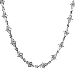 Collier 750/18K Weissgold Diamant 5.68ct.