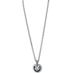 Collier 750/18K Weissgold Diamant 0.11ct. 42 cm