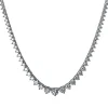 Collier 750/18K Weissgold Diamant 10.02ct. 43 cm