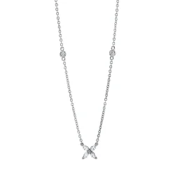 Collier 750/18K Weissgold Diamant 0.31ct.