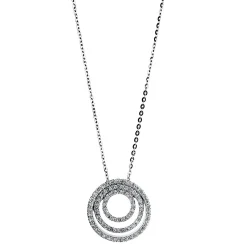 Collier 750/18K Weissgold Diamant 0.36ct.