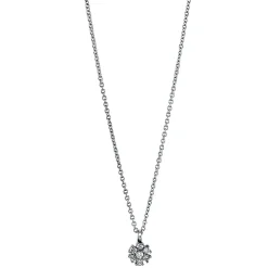 Collier 750/18K Weissgold Diamant 0.1ct.