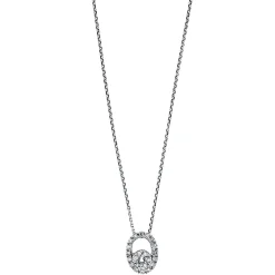 Collier 750/18K Weissgold Diamant 0.08ct.