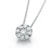 Collier 750/18K Weissgold Diamant 0.38ct. 42 cm