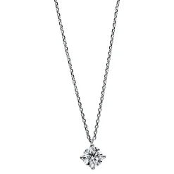 Collier 750/18K Weissgold Diamant 0.52ct.