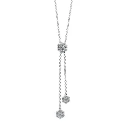Collier 750/18K Weissgold Diamant 0.76ct.