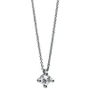 Collier 585/14K Weissgold Diamant 0.15ct. 42 cm