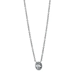 Collier 750/18K Weissgold Diamant 0.25ct.