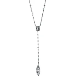 Collier 750/18K Weissgold Diamant 0.5ct. 45 cm