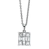Collier 750/18K Weissgold Diamant 0.76ct. 43 cm