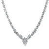 Collier 750/18K Weissgold Diamant 5.75ct.