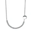 Collier 750/18K Weissgold Diamant 0.38ct. 45 cm