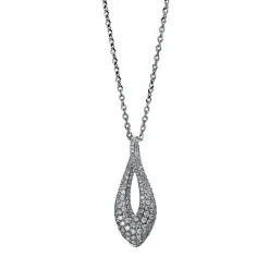 Collier 750/18K Weissgold Diamant 0.75ct. 40 cm