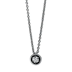 Collier 750/18K Weissgold Diamant 0.09ct.