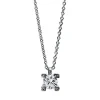 Collier 750/18K Weissgold Diamant 0.26ct. 42 cm