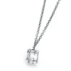 Collier 750/18K Weissgold Diamant 0.13ct. 42 cm