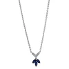 Collier 750/18K Weissgold Diamant 0.04ct. Safir 0.29ct.