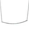 Collier 750/18K Weissgold Diamant 0.22ct. 44 cm
