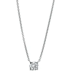 Collier 585/14K Weissgold Diamant 0.5ct. 42 cm