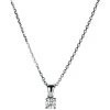 Collier 585/14K Weissgold Diamant 0.16ct. 42 cm