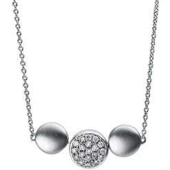 Collier 750/18K Weissgold Diamant 0.12ct.