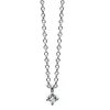 Collier 585/14K Weissgold Diamant 0.05ct. 42 cm