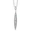 Collier 585/14K Weissgold Diamant 0.49ct. 46 cm